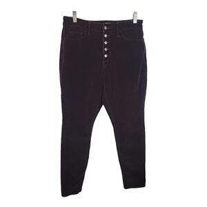 Universal Thread Purple Cords Skinny High Rise Button Fly Jeans Womens Sz 10/30R